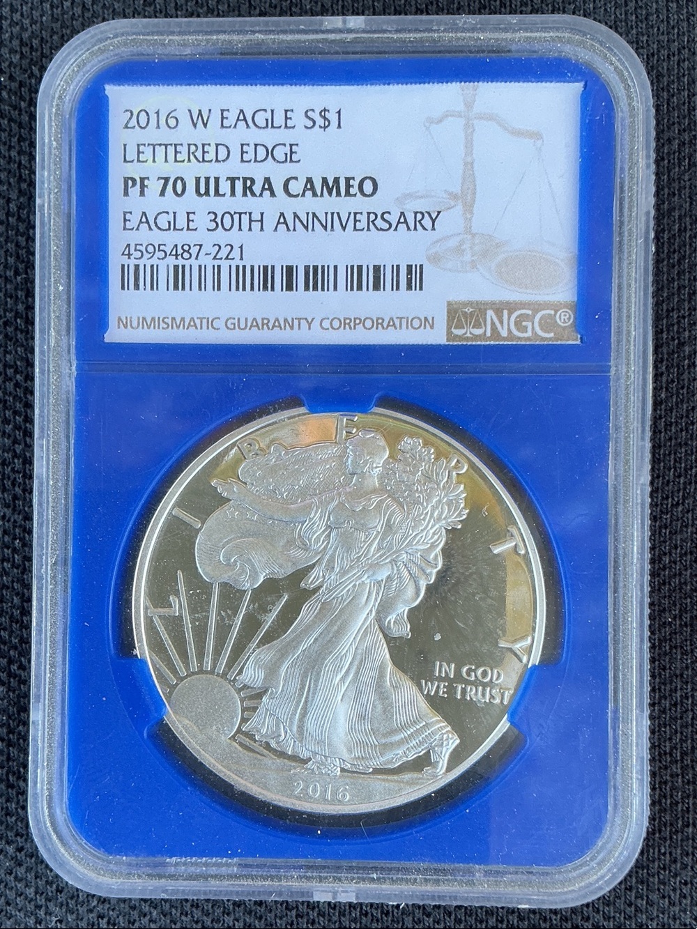 2016 American Silver Eagle PF70 Ultra Cameo - Silver (NGC Slabbed)